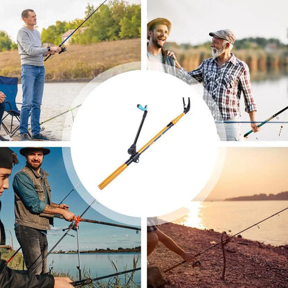 360° Adjustable Telescopic Fishing Rod Holder – Portable Fishing Pole Support Stand Bracket