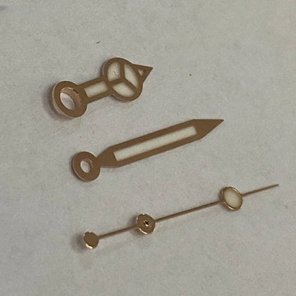 Blue Luminous Watch Hands for NH35/NH36 Movement – 3-Hand Custom 904L Stainless Steel Replacement for Japan Watches