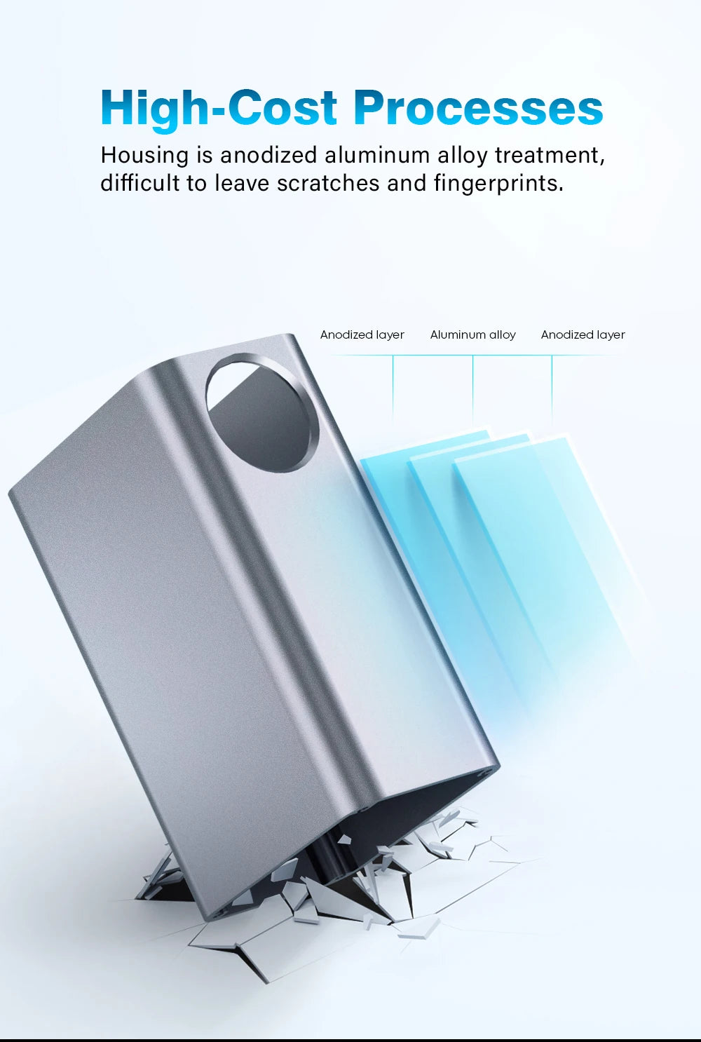 CYCLAMI A3 Ultralight Electric Bike Pump – 100 PSI Portable Tire Inflator for MTB, Road Bike & Motorcycle, Aluminum Alloy