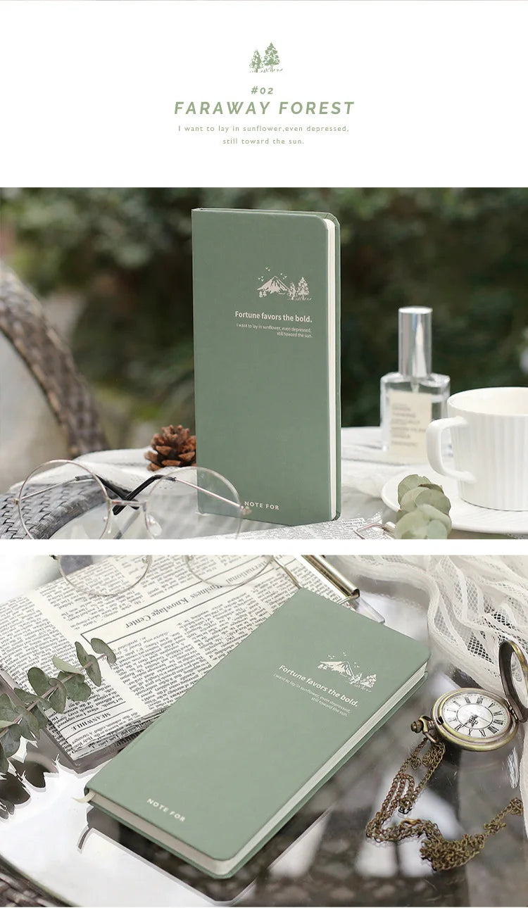 Retro Weekly Planner Notebook – Slim Notepad for Office & School, Cute Weekly Record Book