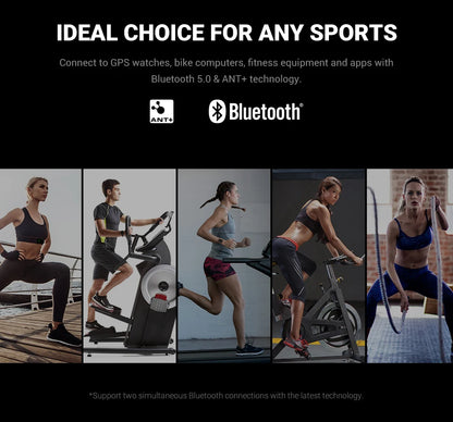 COOSPO H9Z Bluetooth Heart Rate Monitor Chest Strap — ANT+ HRM Waterproof for Garmin, Wahoo, Zwift