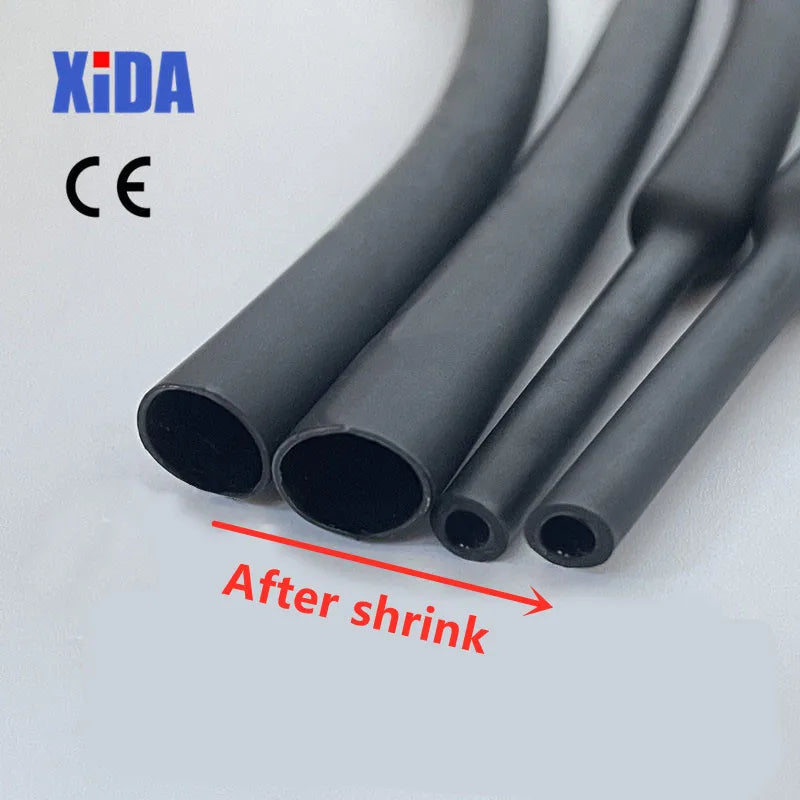 1 Meter 4:1 Dual Wall Heat Shrink Tube with Glue - Thermoretractile Shrinkable Tubing for Various Sizes - Heat Shrinkable Tubing