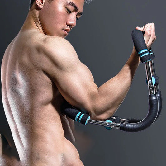 50KG Adjustable Arm Strength Trainer — Multi-Functional Chest Expansion & U-Shaped Fitness Equipment