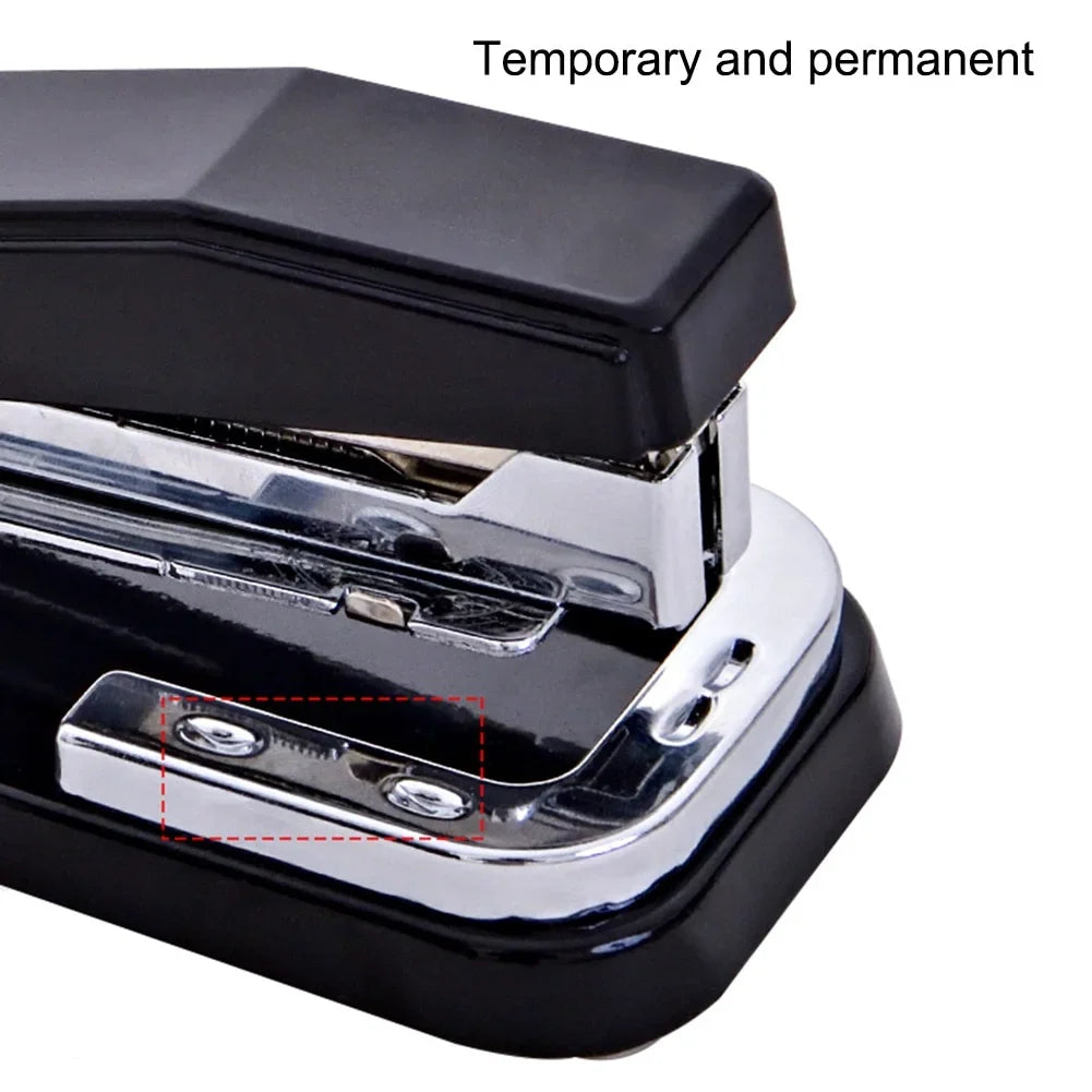 360 Degree Rotating Desktop Stapler Head | Staples Sharp Chisel for Office, School, and Home Stationery
