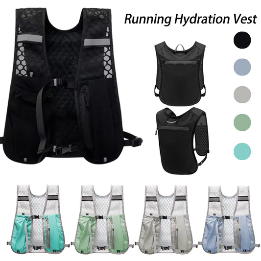 Lightweight Running Hydration Vest Backpack – Marathon Hiking Cycling Chest Pack with Phone Pocket