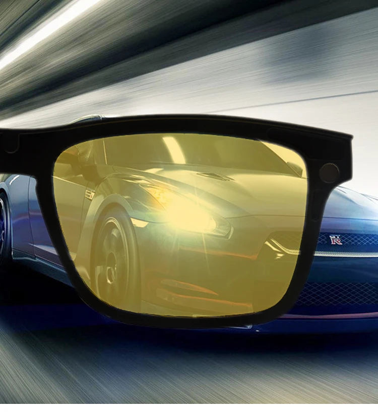 6-in-1 Polarized Magnetic Clip-On Sunglasses – Men & Women Sun Glasses with Frame & Bag