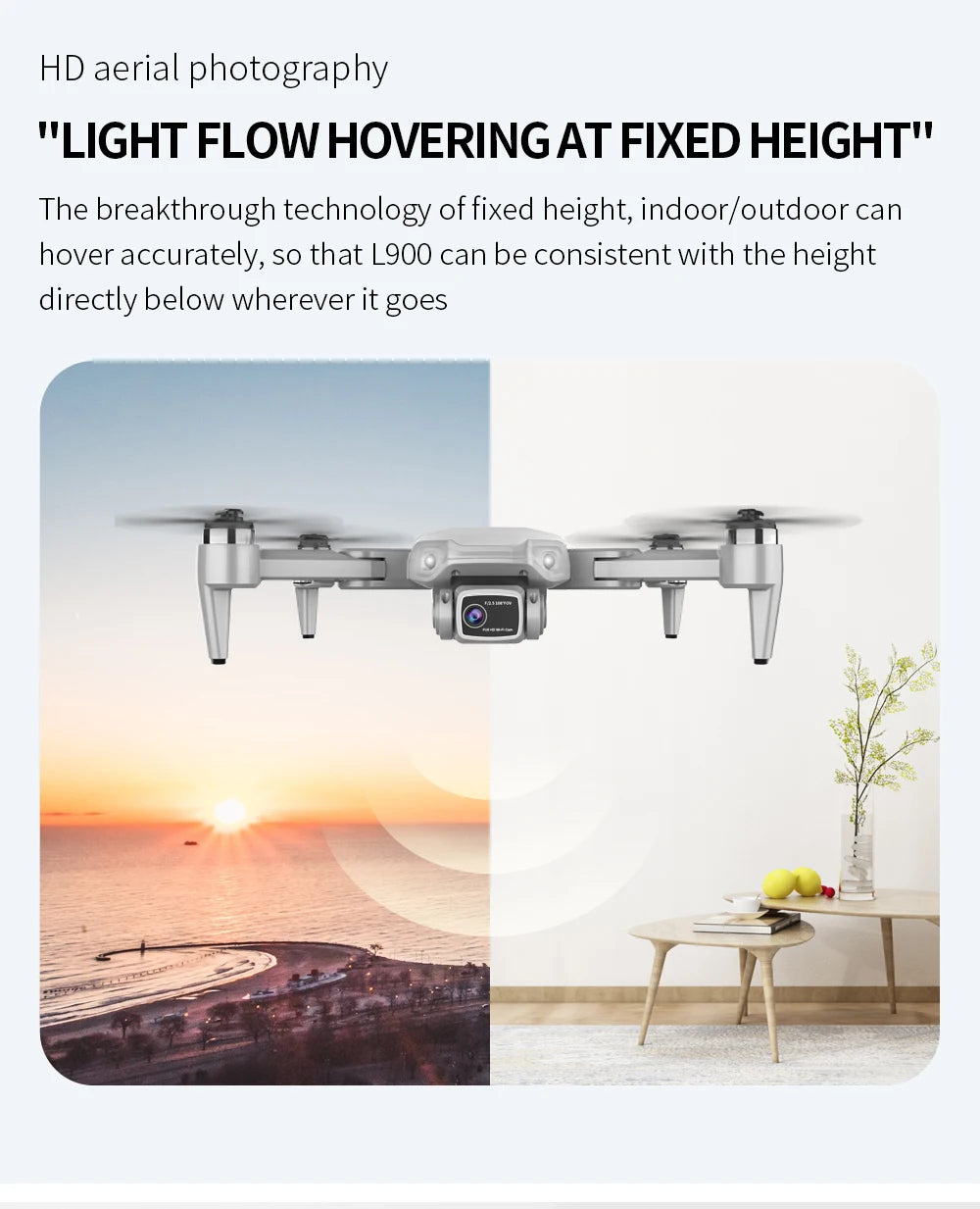 Drone L900 Pro 4K – Professional 5G GPS HD Dual Camera Photography, Brushless Foldable Quadcopter, 1.2KM Distance RC Drone Toys