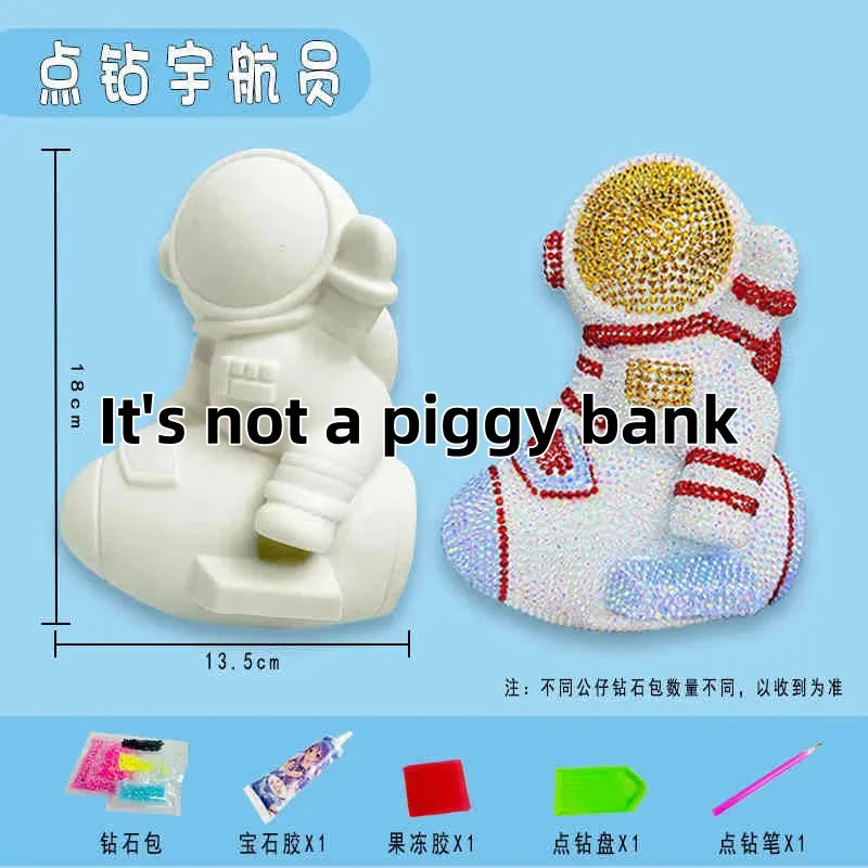 Hot Sale DIY Anime Piggy Bank – Cartoon Melody & Hello Kitty Diamond Stick Figurine Model Gift Statue Doll