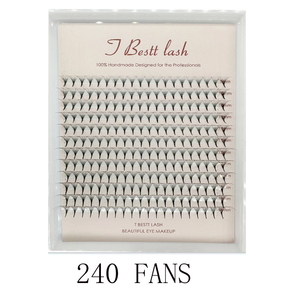 TBestt 5D/6D/8D/10D Premade Volume Lash Fans – Soft Silk Eyelash Extensions