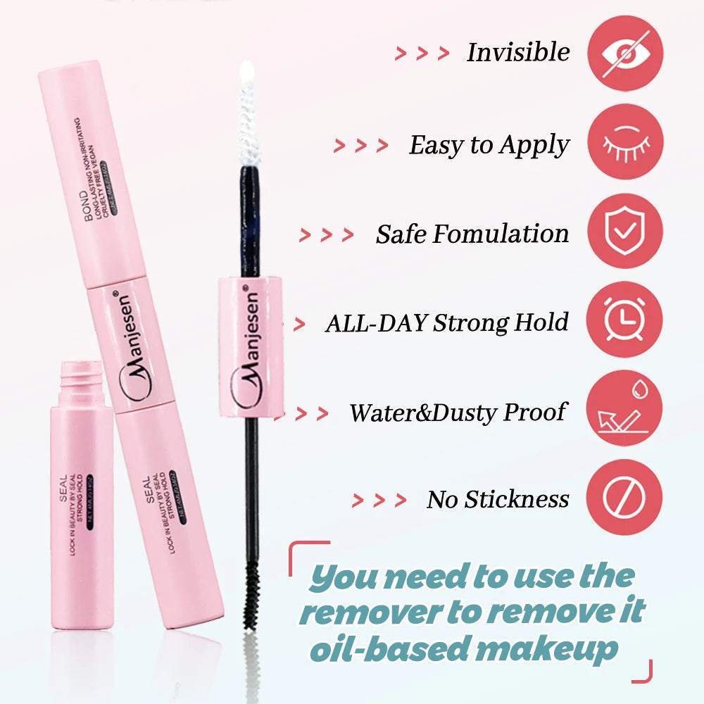 DIY Lash Extension Kit – Bond & Seal, Remover, Tweezers, Individual Lashes, Clusters & Makeup Tools