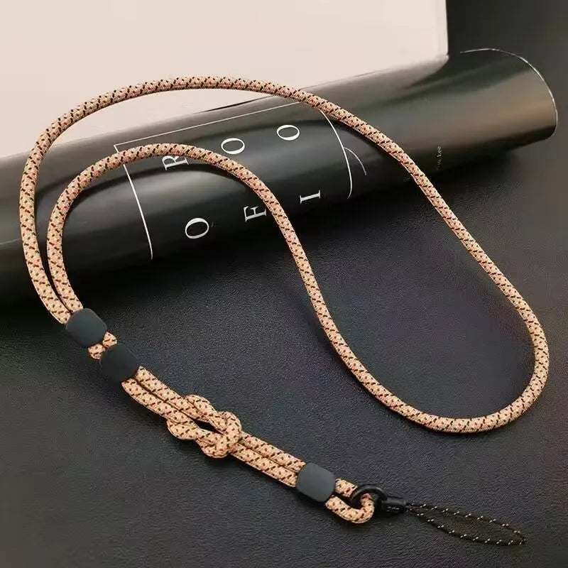 Long Neck Hanging Chain Hand-woven Mobile Phone Lanyard Strong and Length Adjustable Dual-use Lanyard Phone Anti-lost Pendant