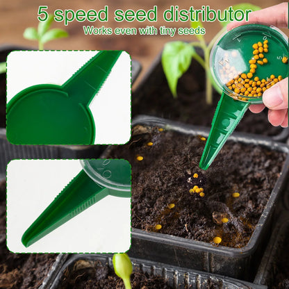 Mini Manual Seeder – Adjustable Handheld Gardening Tool for Planting Seeds, Flowers & Small Plants