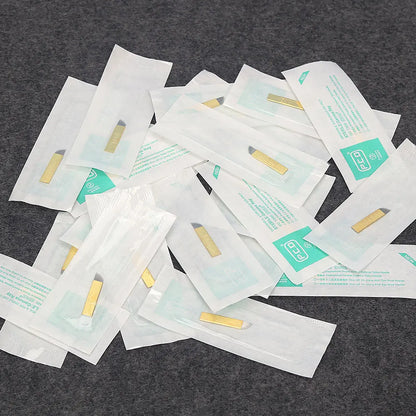 50pcs PCD Microblading Eyebrow Needles – F12/14/19 Tebori Blades for 3D Embroidery Manual Pen