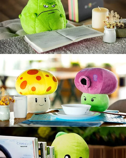 Plants vs Zombies Plush Toy Set – Sunflower, Peashooter & Kernel-pult Soft Figures Pillow for Kids Christmas Gift