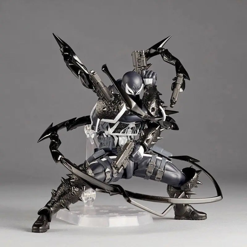 Venom Revoltech Amazing Yamaguchi Agent Venom Figure - Eugene Thompson Anime Model for Collection & Gifts