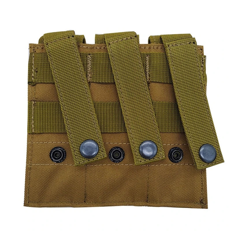 9mm Tactical Magazine Pouch - MOLLE Single & Double Mag Bag, Open-Top Pouch for Glock, M1911, 92F, Torch & Triple Bag
