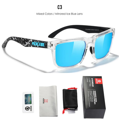 KDEAM Plus Size Polarized Sunglasses – 64mm Wide Fishing & Driving Glasses with Night Vision for Men