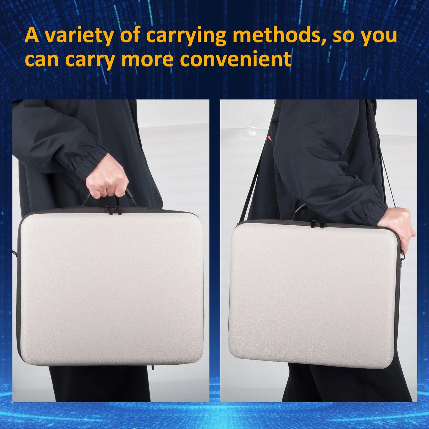 Large Carrying Case for PS5 Slim Digital Console – Protective Travel Storage Bag for Controller & Accessories