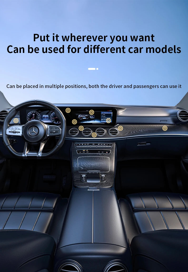 360° Magnetic Car Phone Holder – Aluminum Alloy Vacuum Adsorption Mount for iPhone & Smartphones