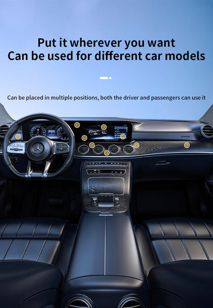 360° Magnetic Car Phone Holder – Aluminum Alloy Vacuum Adsorption Mount for iPhone & Smartphones