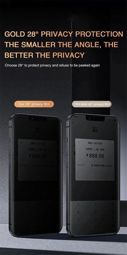 1–4 Pack Privacy Screen & Camera Protector for iPhone 16/15/14/13/12/11 Pro/Max – Anti-Spy Glass Film