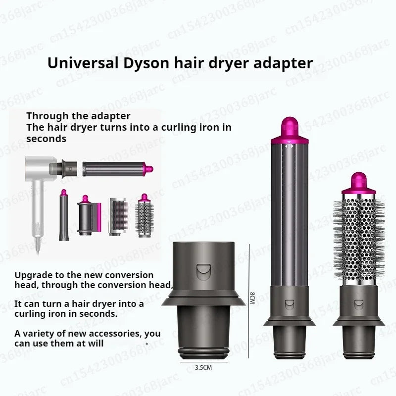 Upgraded Automatic Curling Nozzle Adapter for Dyson Supersonic Hair Dryer – Nural HD16 HD15 Cylinder Comb Accessory