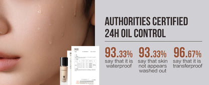 CARSLAN Long-Lasting Moisture Matte Liquid Foundation – Full Coverage Concealer, Whitening & Oil Control Face Base Makeup