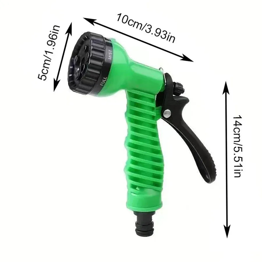 25FT–200FT Expandable Garden Hose – Lightweight Durable Watering Tool with 7-Function Spray Gun