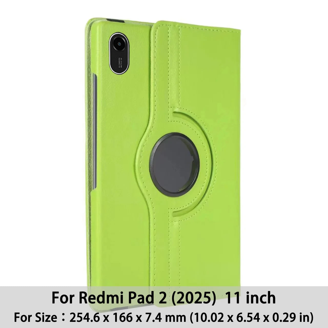 Redmi Pad 2 11″ 2025 Case — PU 360° Rotating Stand with Sleep/Wake Function Cover