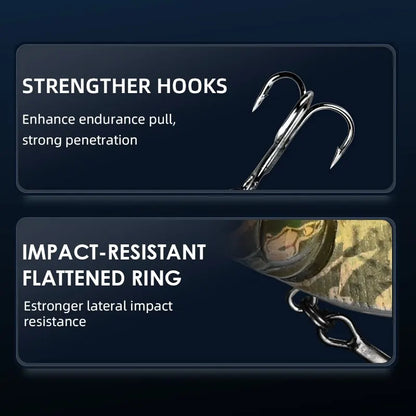 MEREDITH VIBRATION-X Wobblers — 75mm 19g Vibration Fishing Lures, Full Depth Artificial Bait Accessories