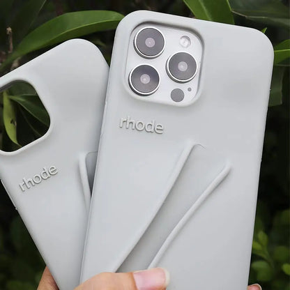 Fashion DIY Lipstick Makeup Soft Silicone Phone Case for iPhone 13/14/15 Pro Max: Portable Lip Gloss Holder Cover Shell - Stylish and Functional!