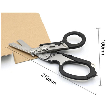 XIAOTREE Multifunction Tactical Scissors – Folding First Aid & Outdoor Survival Tool for Raptors