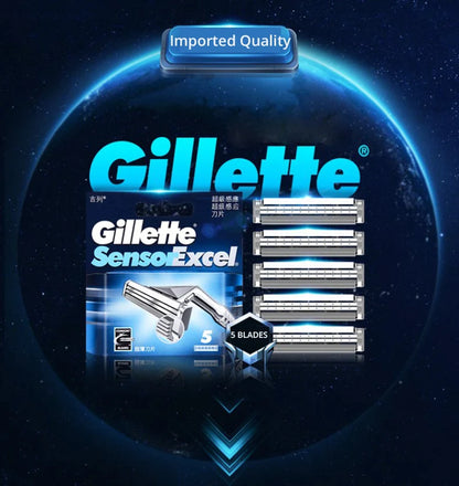 Gillette Sensor Excel Razor Blades for Men - Replacement Shaving Cartridges, 10/20 Count for Face Hair Removal