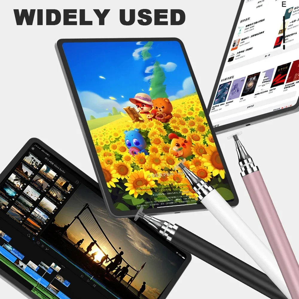 2 in 1 Tablet Stylus Pen - Drawing and Screen Touch Pencil for iPhone, iPad, Samsung, and Android Devices
