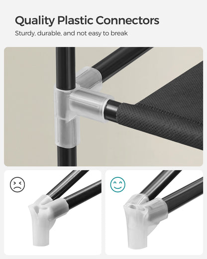 SONGMICS 9-Tier Shoe Rack – Nonwoven Fabric Covered Shoe Organizer for 40-50 Pairs, Entryway Storage Shelf