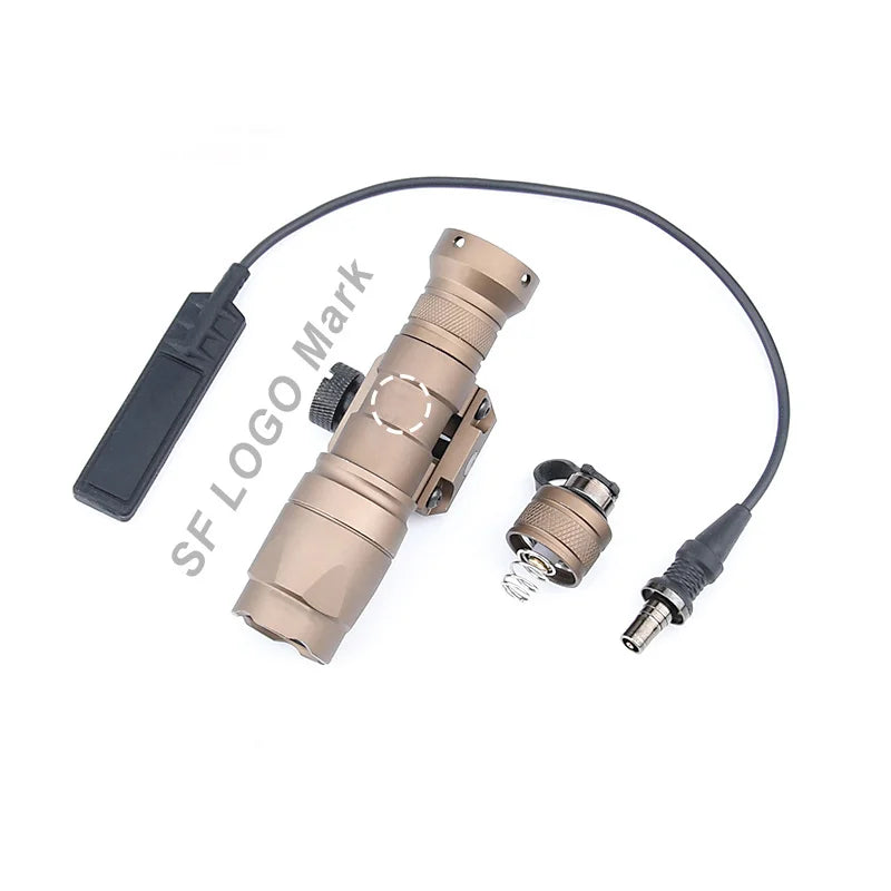 WADSN Surefire M300A Tactical Flashlight - Mini Weapon Scout LED Light, 20MM Rail Mount, Momentary & Constant-On Mode