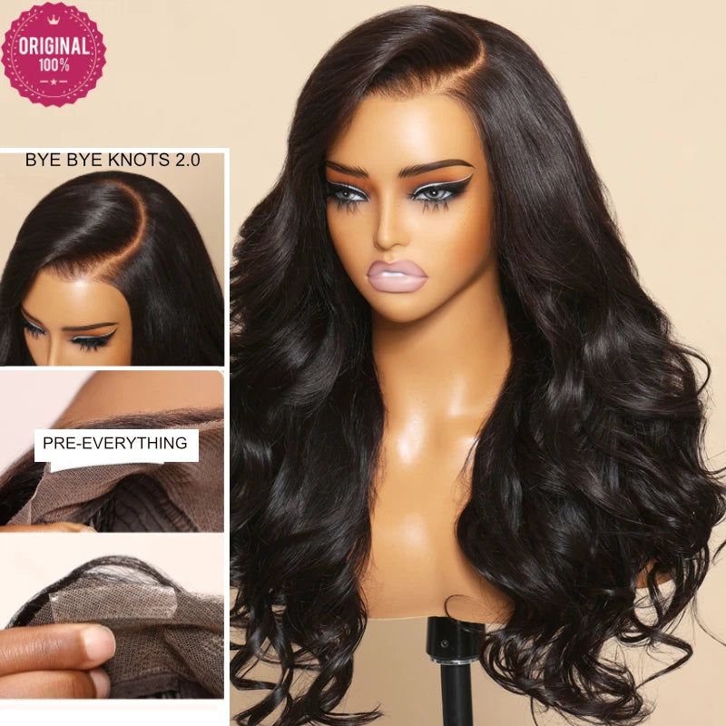 Beautyforever 3D Body Wave Lace Front Wig - Glueless, Ready-to-Wear, 100% Raw Human Hair, Bye Bye Knots