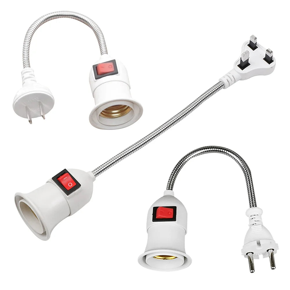 Convenient Lighting Solution: Direct Plug Swivel Lamp Head with E27 La ...