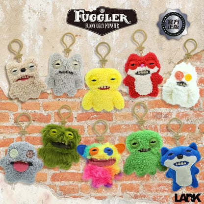 12cm Fuggler Ugly Monster Plush Keychain – Funny Kawaii Rabbit Stuffed Doll Pendant Gift for Kids