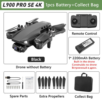 LYZRC L900 PRO GPS Drone – 4K HD Dual Camera, 5G WiFi, Brushless Motor, FPV Quadcopter, Foldable Aerial Photography Drone