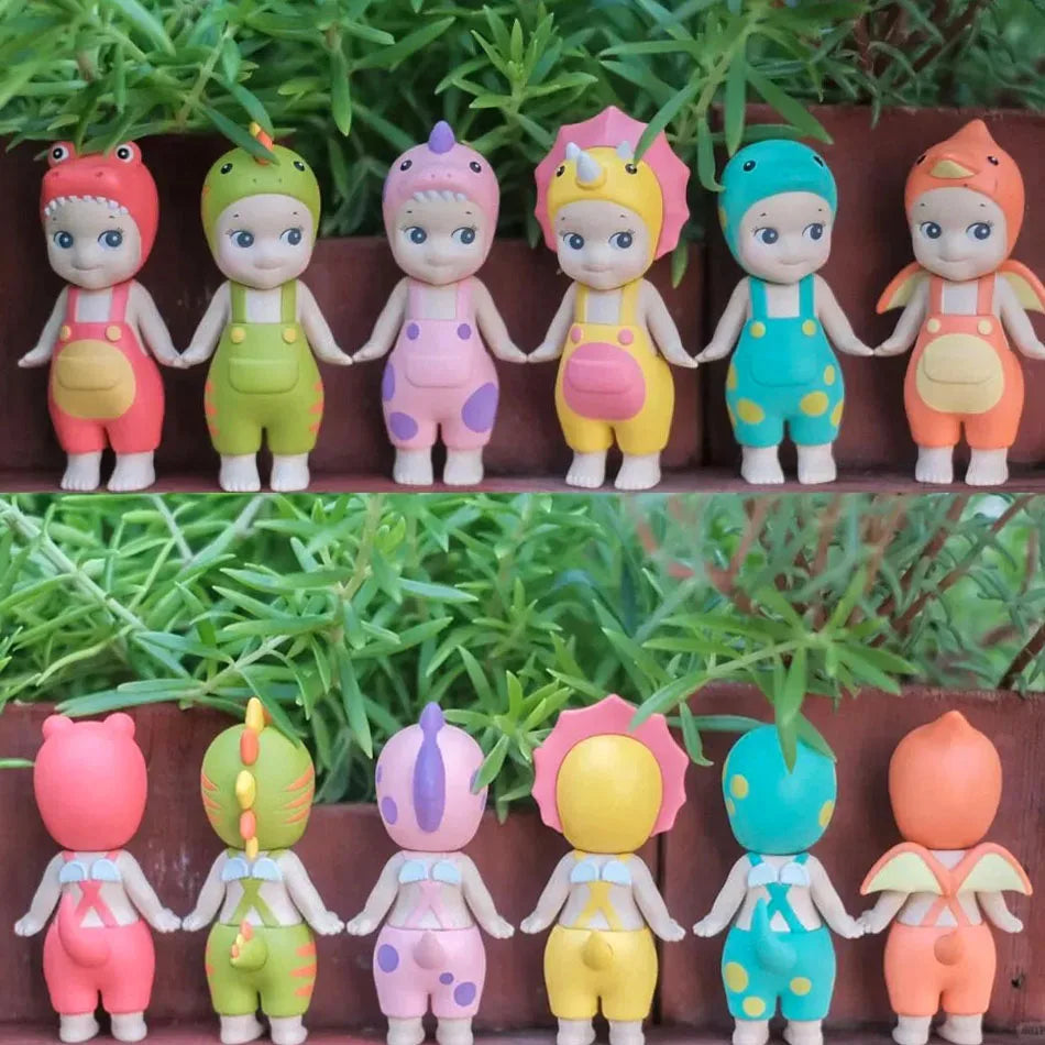 Sonny Angel Dinosaur Series – Cute Hippers Harvest Hippie Doll, Trendy Car Phone Ornament & Children's Toy Gift