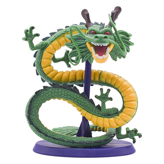 Dragon Ball Z Shenron Figure — Handmade PVC DBZ Son Goku Cyan Dragon Anime Figurine & Birthday Decoration Toy