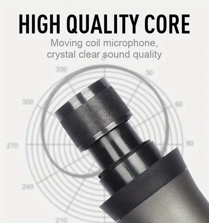 Gold 2.4GHz Wireless Handheld Microphone – Dynamic DJ Recording & Mixer Mic