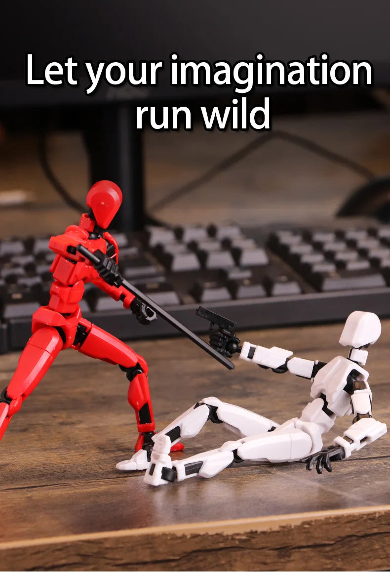 Multi-Jointed Shapeshift Robot 3D Printed Mannequin – 13 Action Figures for Kids & Adults, Parent-Child Games & Gifts