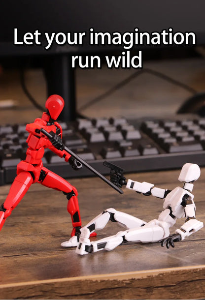 Multi-Jointed Shapeshift Robot 3D Printed Mannequin – 13 Action Figures for Kids & Adults, Parent-Child Games & Gifts