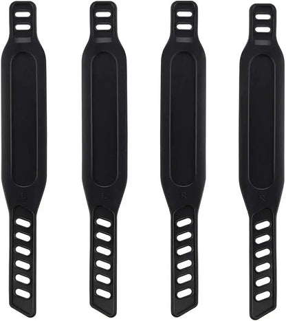 2/4pcs Exercise Bike Pedal Straps – Adjustable Length Cycling Belts for Stationary Fitness, Fix Bands Tape