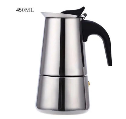 2/4/6/9 Cup Stainless Steel Moka Coffee Maker — Stovetop Espresso, Mocha & Latte Pot for Kitchen WF1111