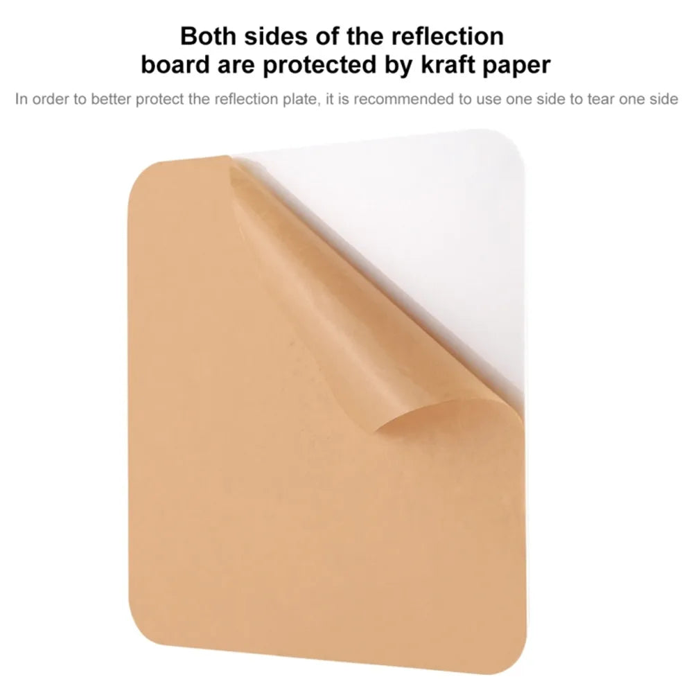 Acrylic Reflection Board — White & Black Photographic Display Prop for Light Box Accessories, Photo Reflection Background