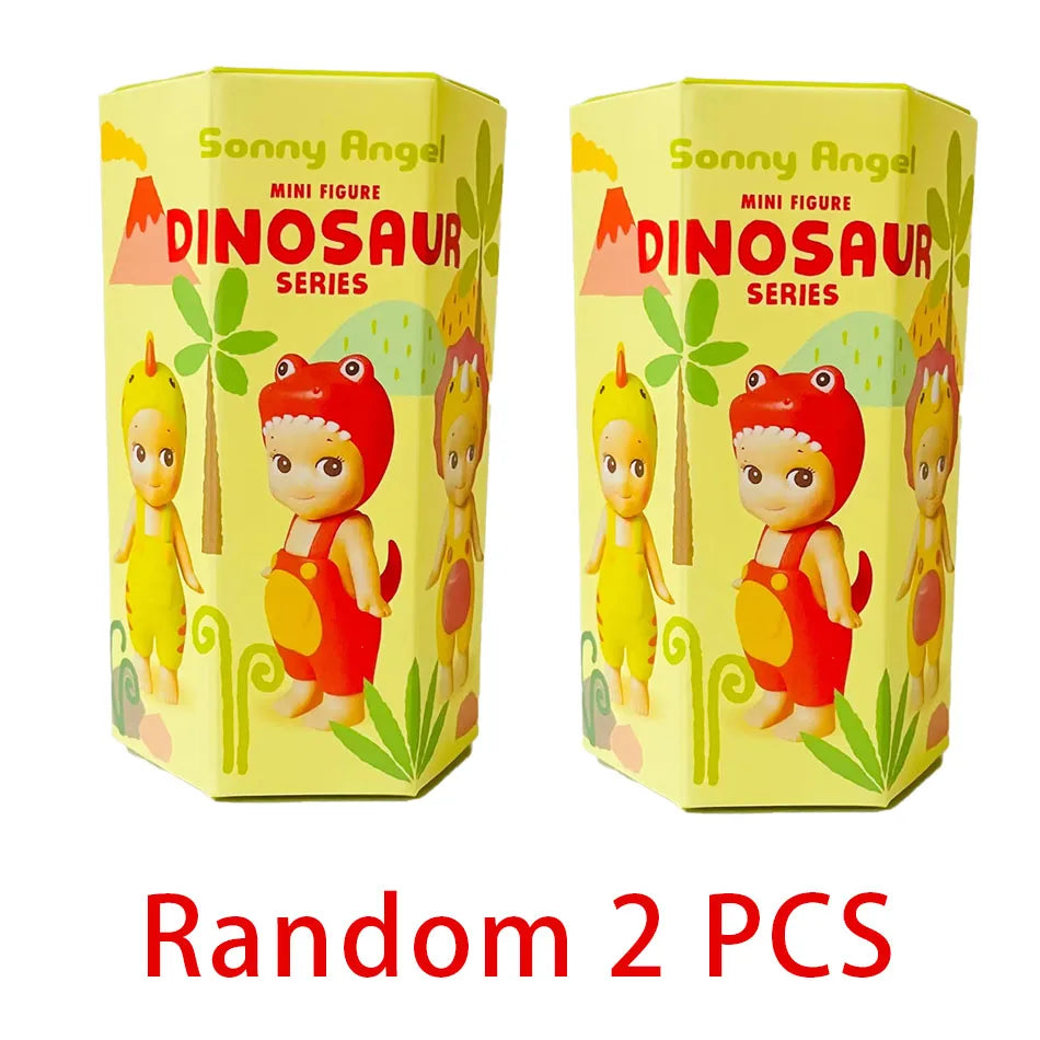 Sonny Angel Dinosaur Series – Cute Hippers Harvest Hippie Doll, Trendy Car Phone Ornament & Children's Toy Gift