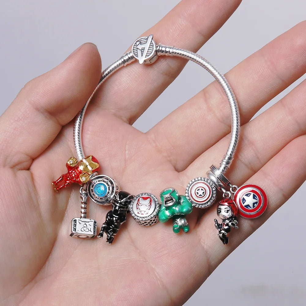 Fall New 925 Silver Plated MINISO Marvel Star Wars Rescuers Pendant Charm – Fits Original Pandora Bracelet, DIY Jewelry for Women